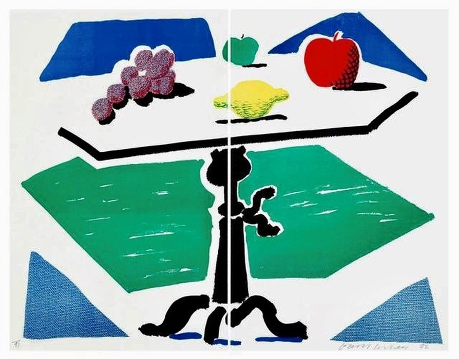 Apples, Grapes & a Lemon on a Table (Signed Edition of 91) 
