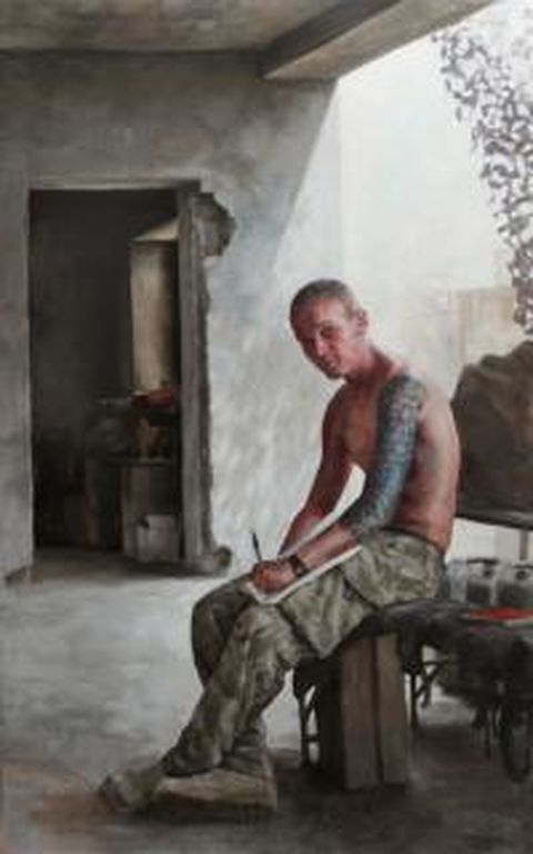 Danny Howes painting donated to 2011 Help for Heroes Charity Ball