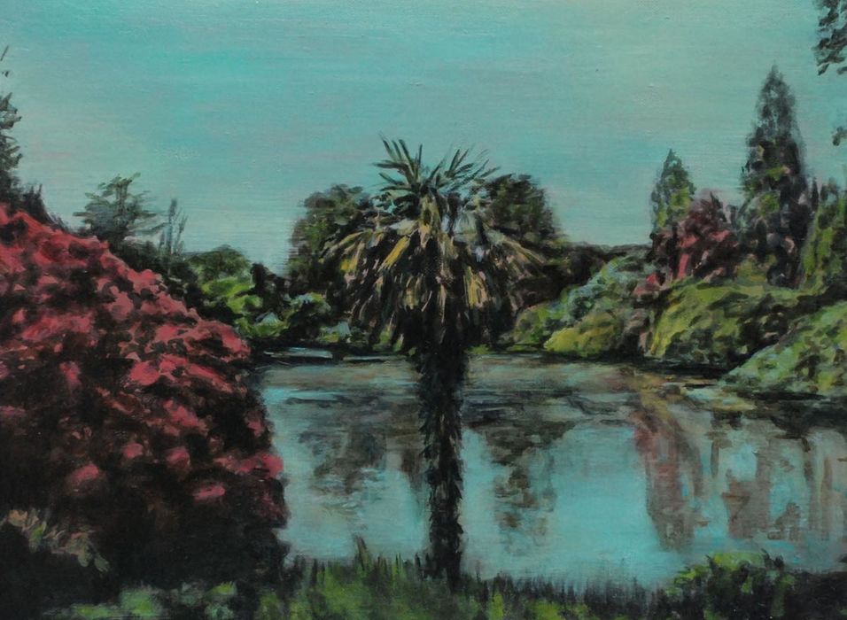 Garden Lake and Palm