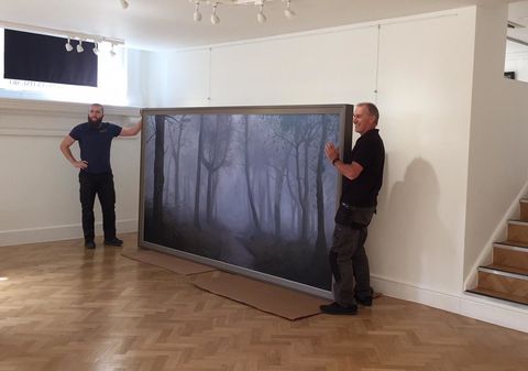 Reuben Colley commission is largest painting ever hung at RCFA