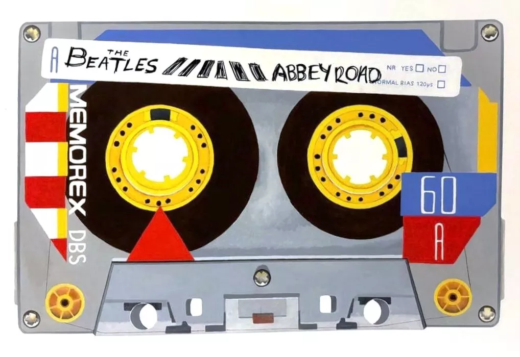 The Beatles - Abbey Road on Memorex (unique artist proof)