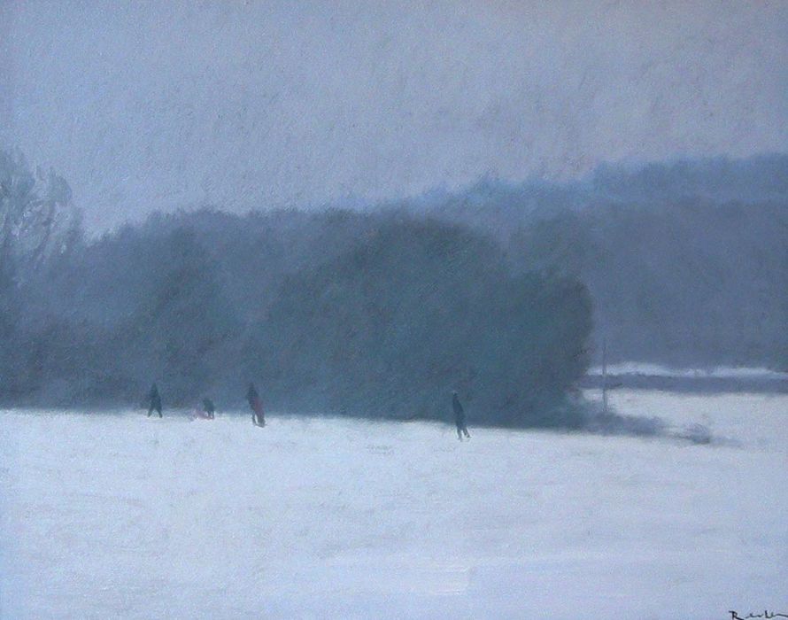 Sledging in Pype Hayes Park (SOLD)
