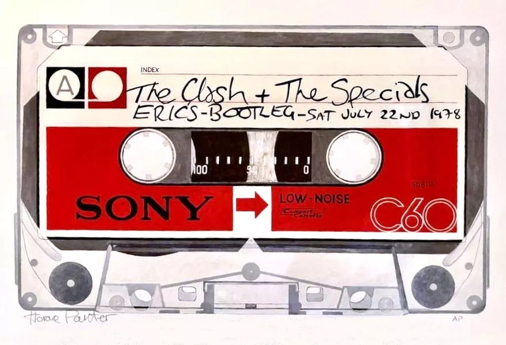 The Clash & The Specials Live Bootleg on Sony (unique artist proof) SOLD