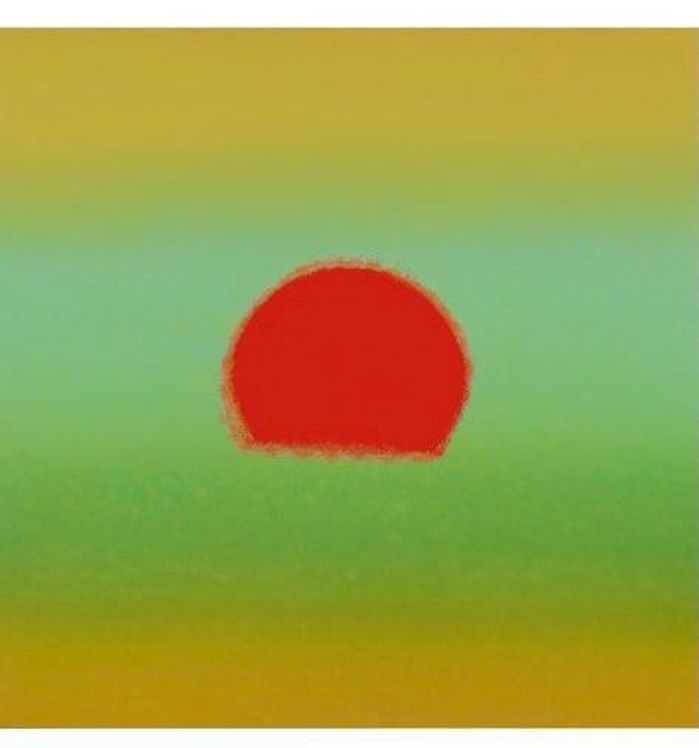 Sunset (Hotel Marquette Unique) green & red - Signed (PLEASE CONTACT GALLERY FOR ACCESS CODE FOR WARHOL VIEWING ROOM WITH PRICES)
