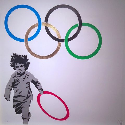 Olympic-inspired street art at RCFA