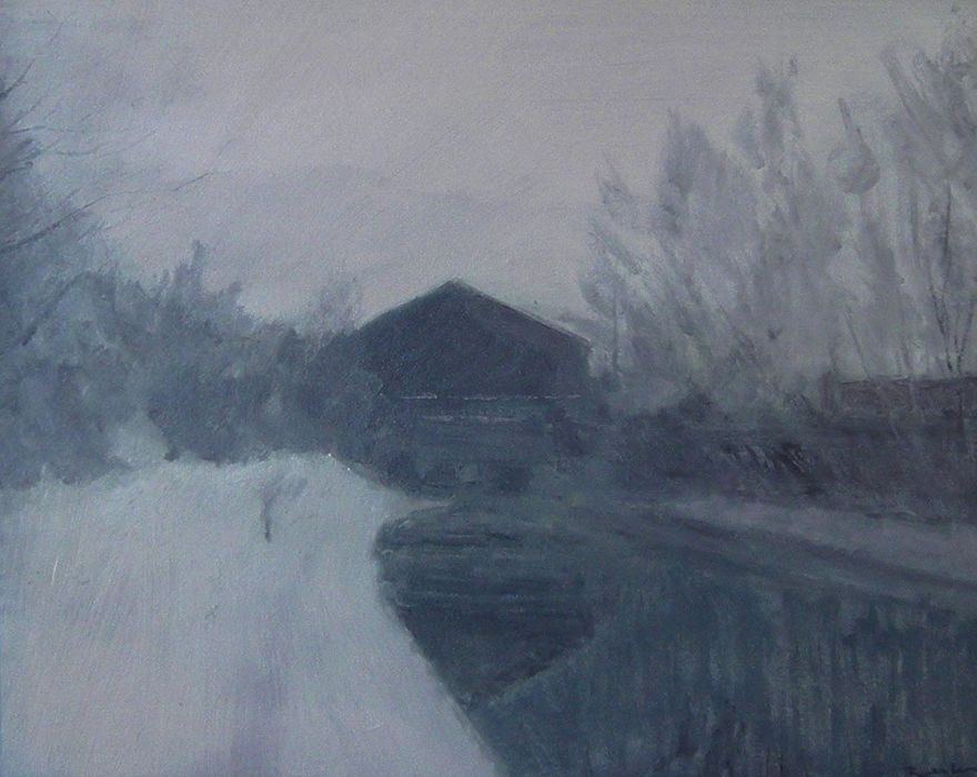Warehouse in Winter (SOLD)