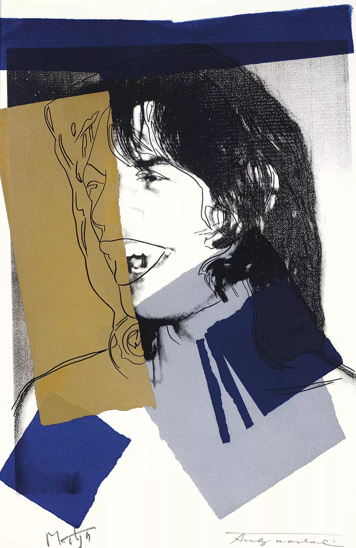 Mick Jagger(F&S II.142) (Signed By Andy Warhol and Mick Jagger