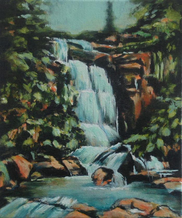 Waterfall (Red Stone) (SOLD)